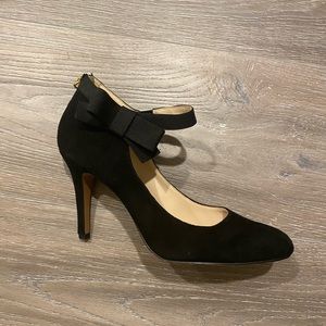 Nine West Mary Jane heels. Black suede. Size 7.5